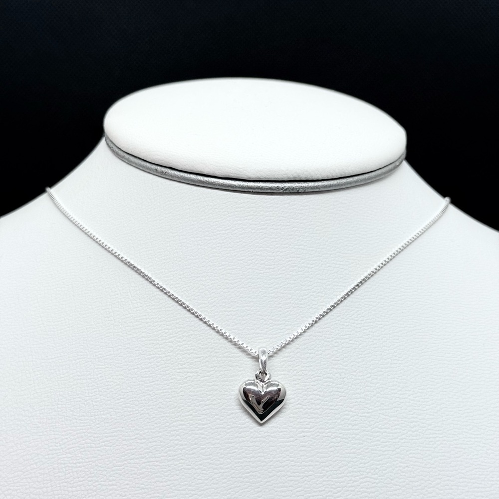 Sterling Silver Heart Pendant Necklace